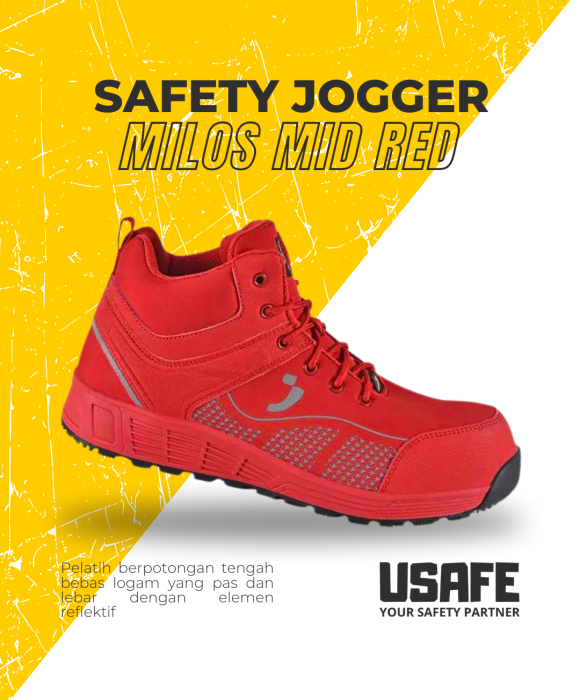 Safety Jogger Milos Mid Red