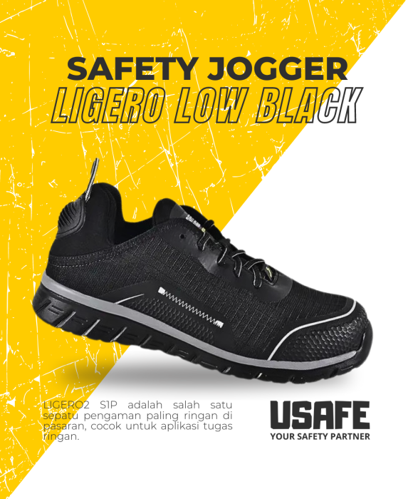 Safety Jogger Ligero Low Black