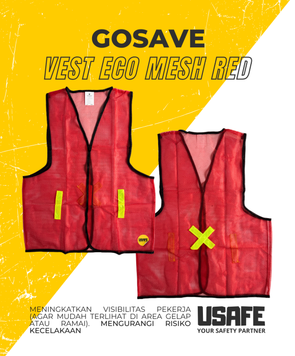 Gosave Vest Ecomesh Red
